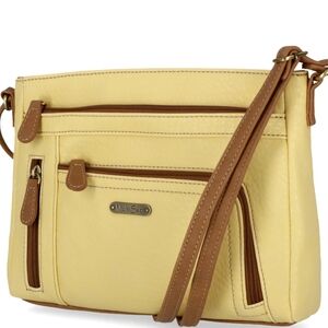 MultiSac Retro Yellow Multi-Compartment Shoulder Bag 11x8